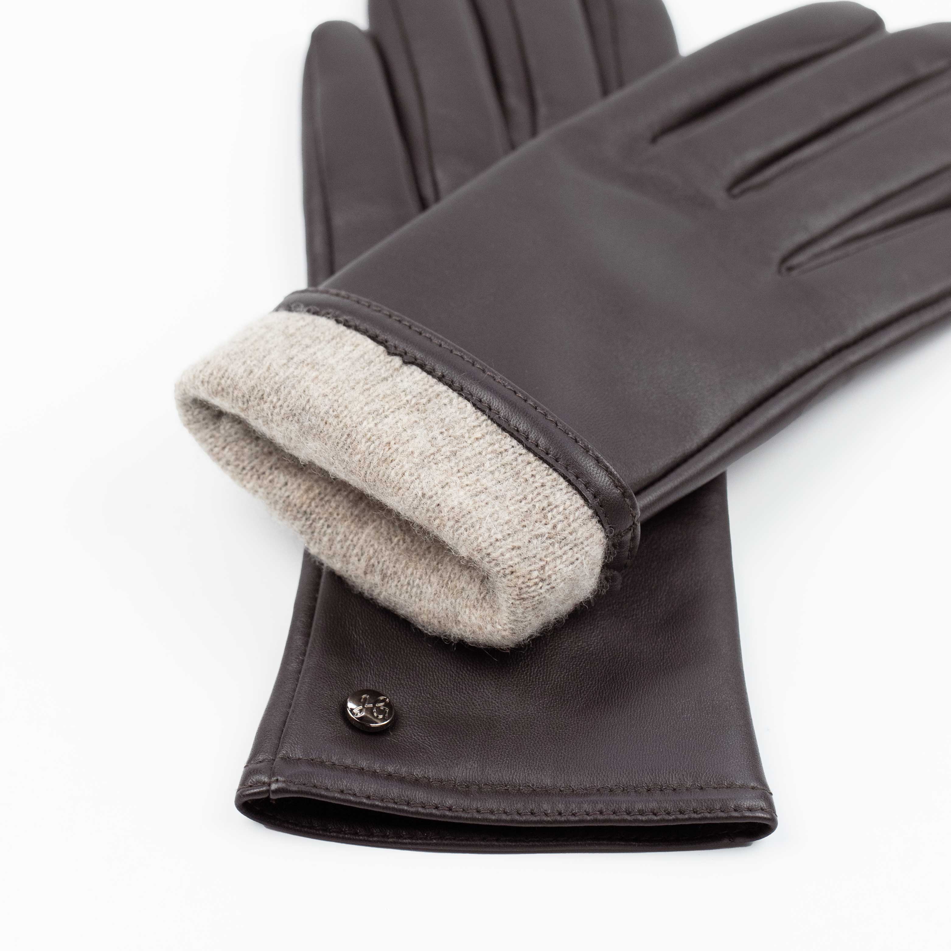 LIZ - Haarschaf Lederhandschuhe mit Kaschmir - Wolle Fütterung - Touchscreenfunktion