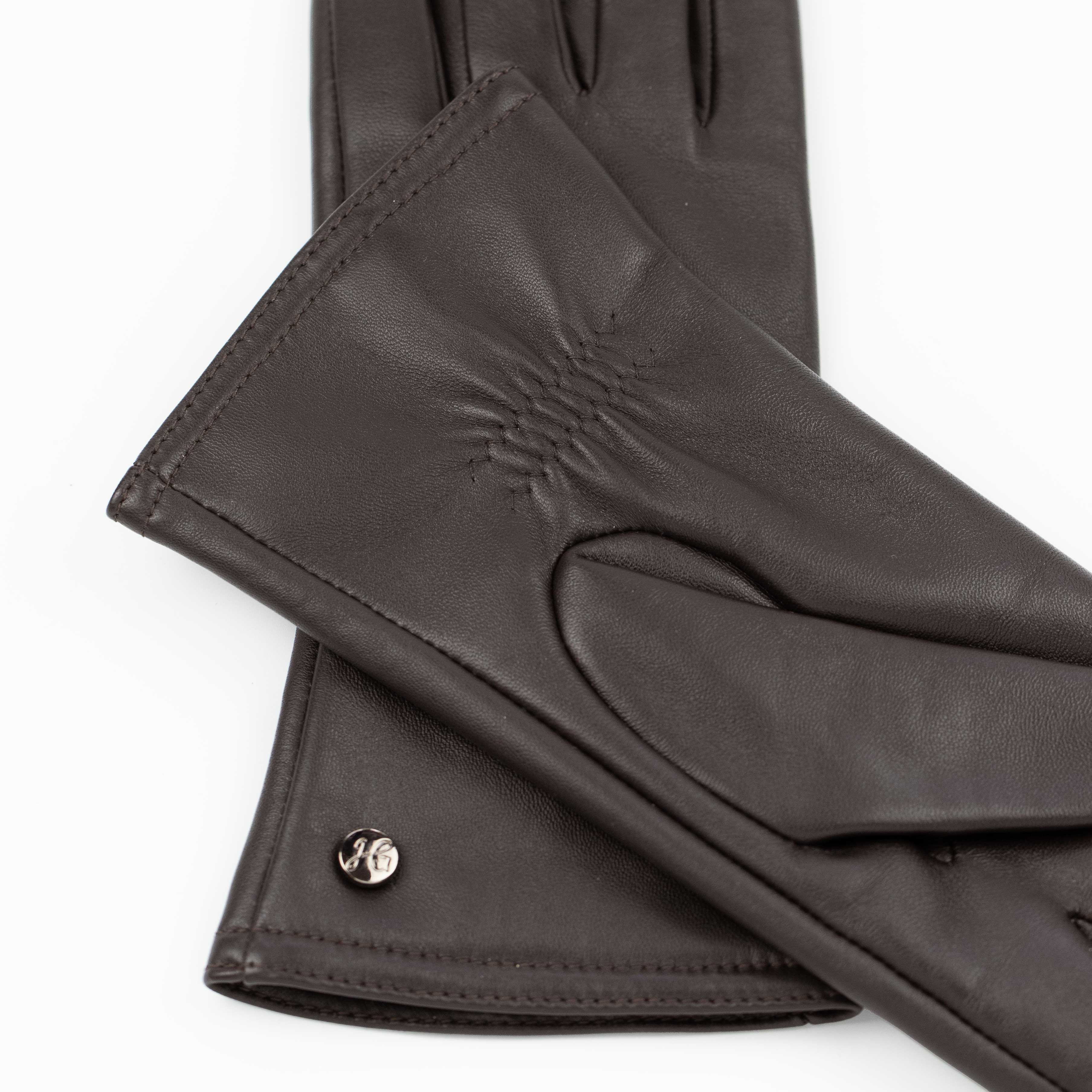 LIZ - Haarschaf Lederhandschuhe mit Kaschmir - Wolle Fütterung - Touchscreenfunktion