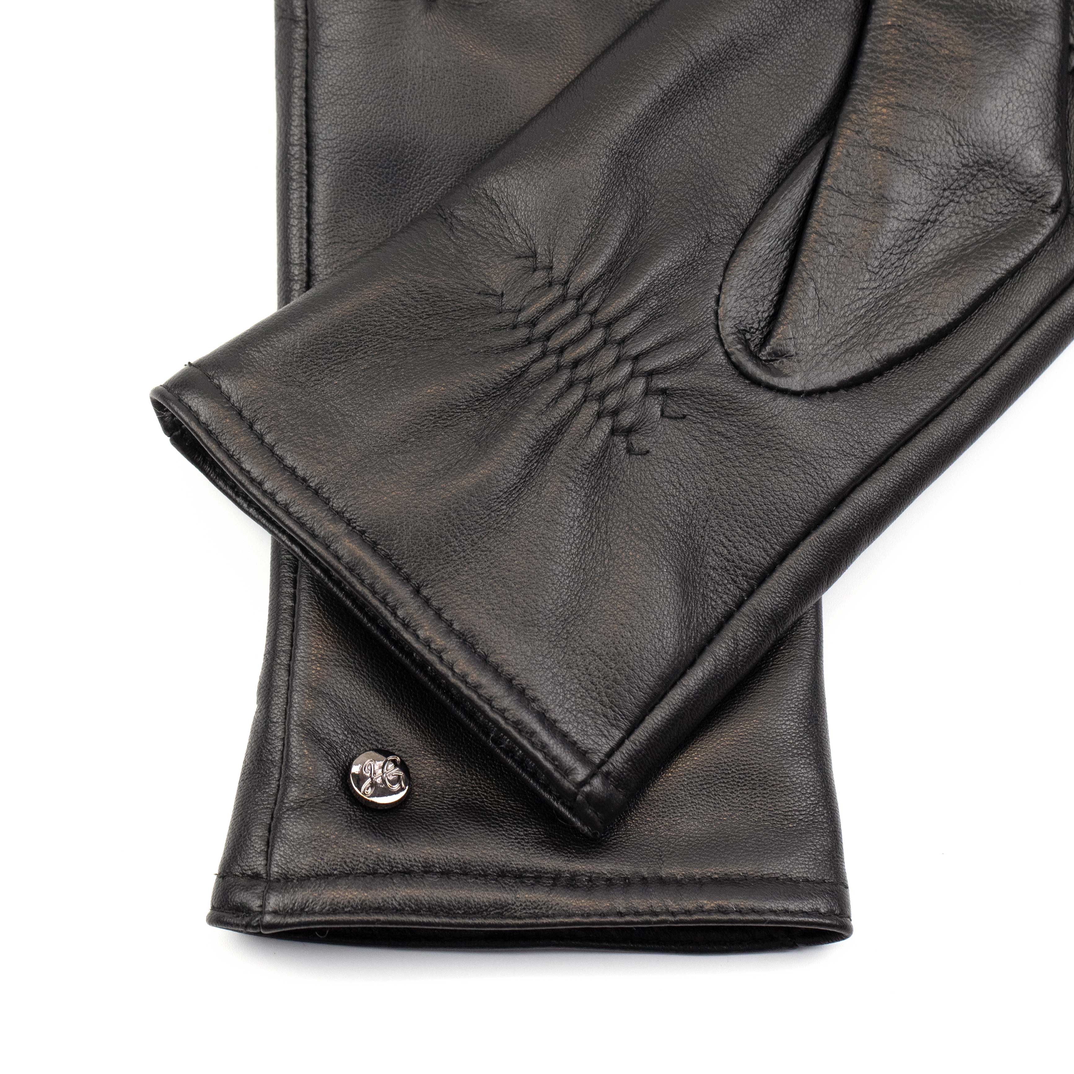 LIZ - Haarschaf Lederhandschuhe mit Kaschmir - Wolle Fütterung - Touchscreenfunktion