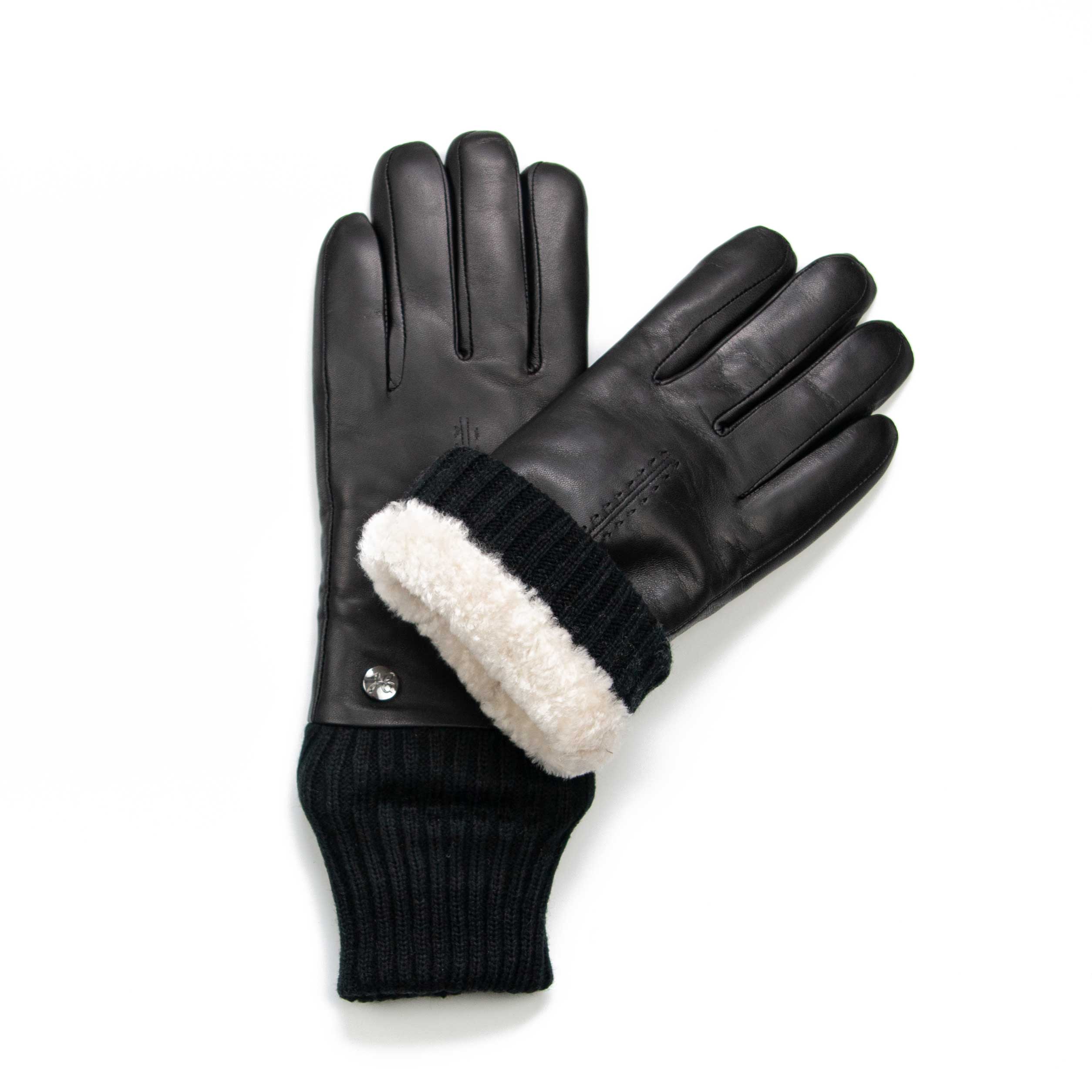 lammfell gefütterte handschuhe damen Milou - Lammleder Damenhandschuhe mit Lammfell-Fütterung