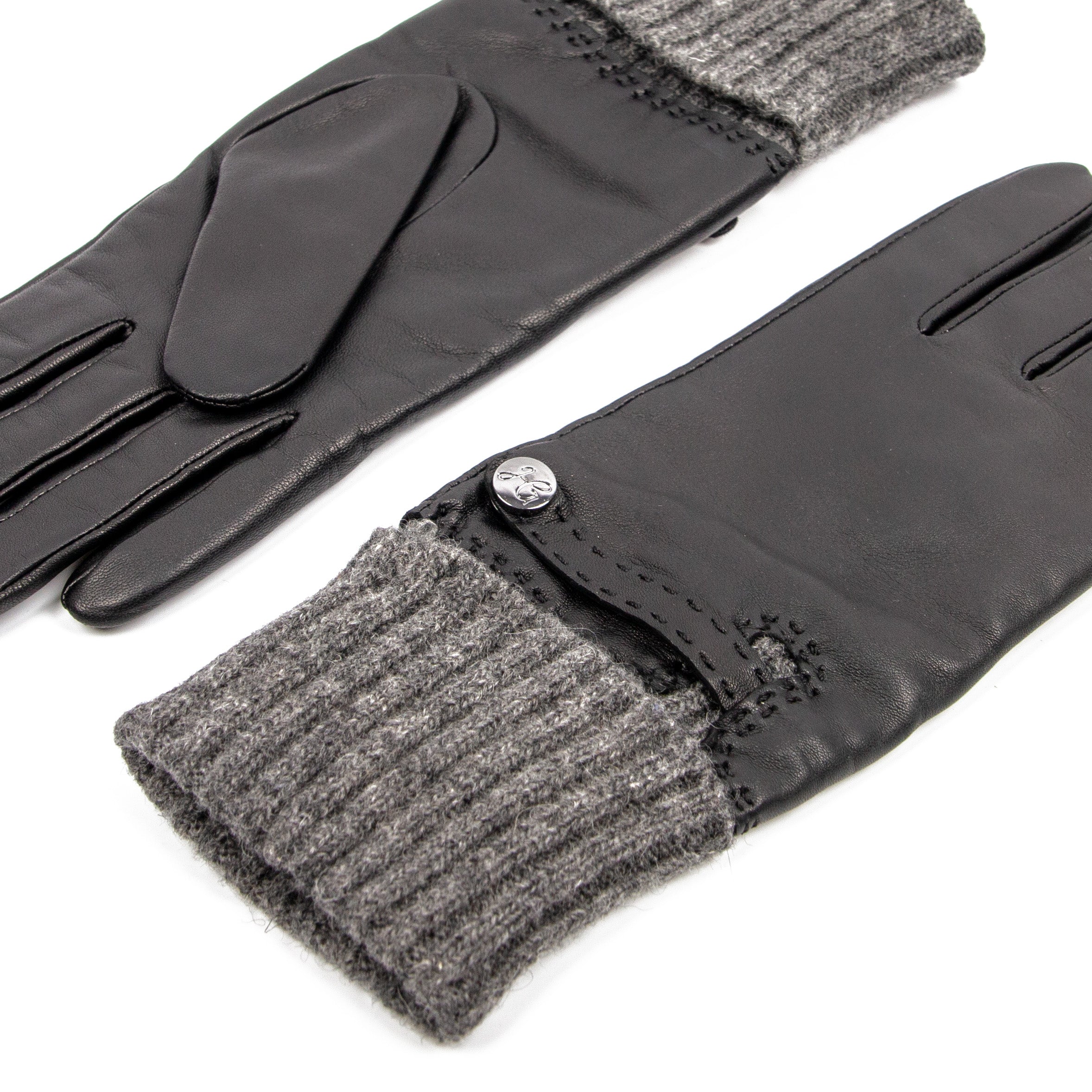 Stella - Lammlederhandschuhe mit Baumwolle-Innenhandschuhe - Touchfunktion