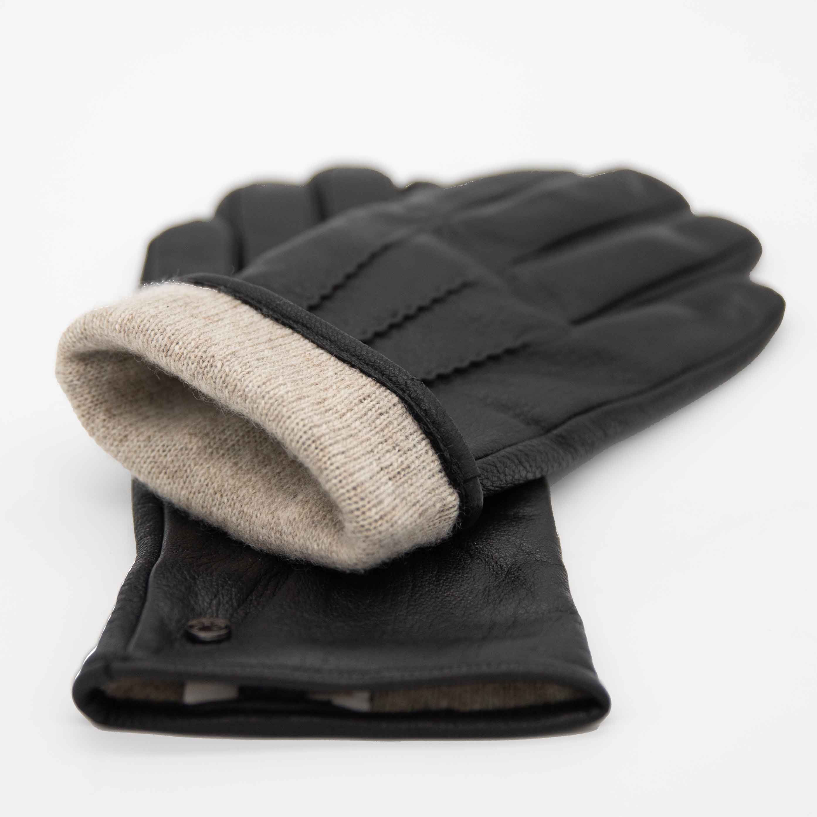 CHARLIE Ziegenlederhandschuhe mit Kaschmir Wolle Fütterung - Touchfunktion