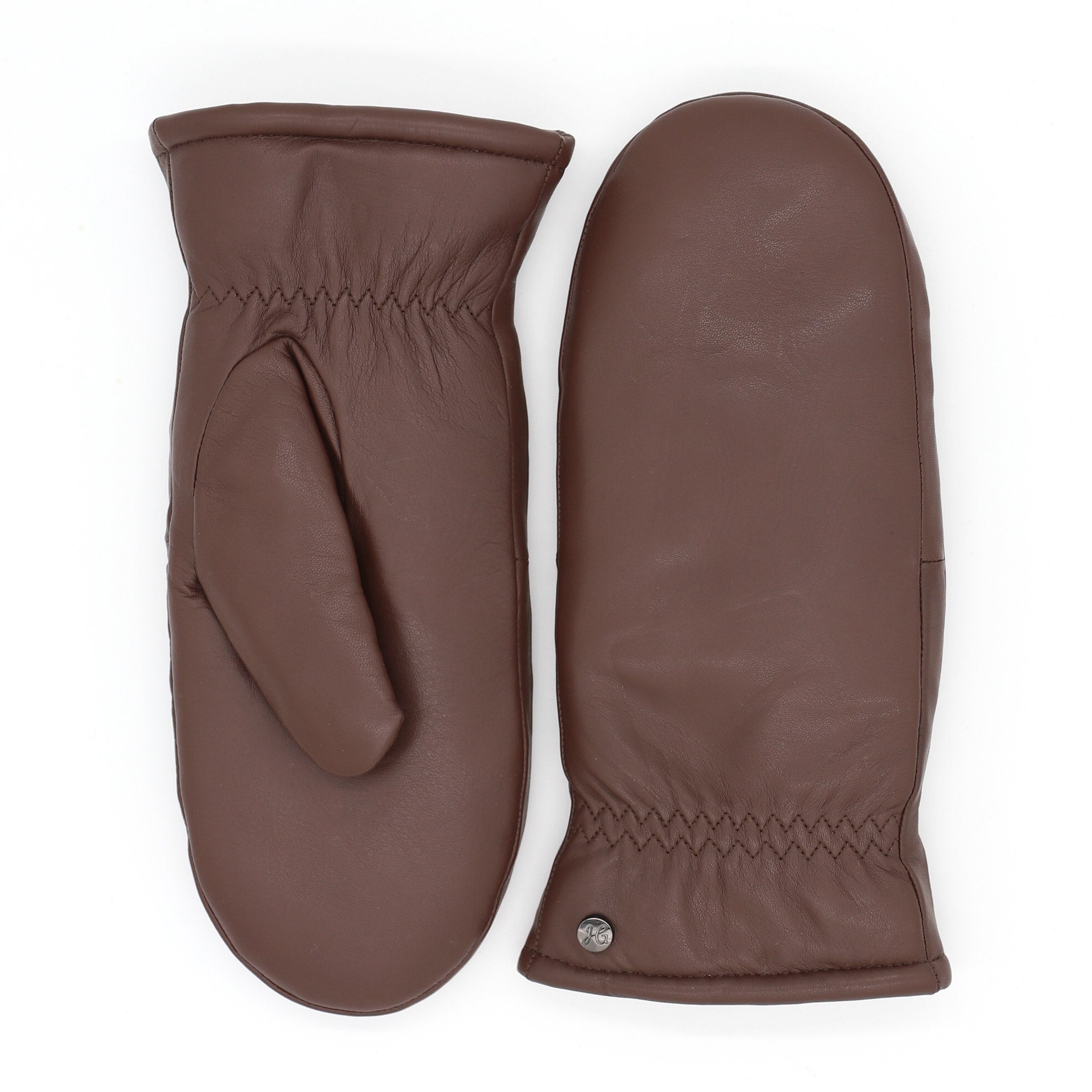 HANNI - Lammleder Damenfäustling mit Merino Lammfell-Fütterung - Touchfunktion