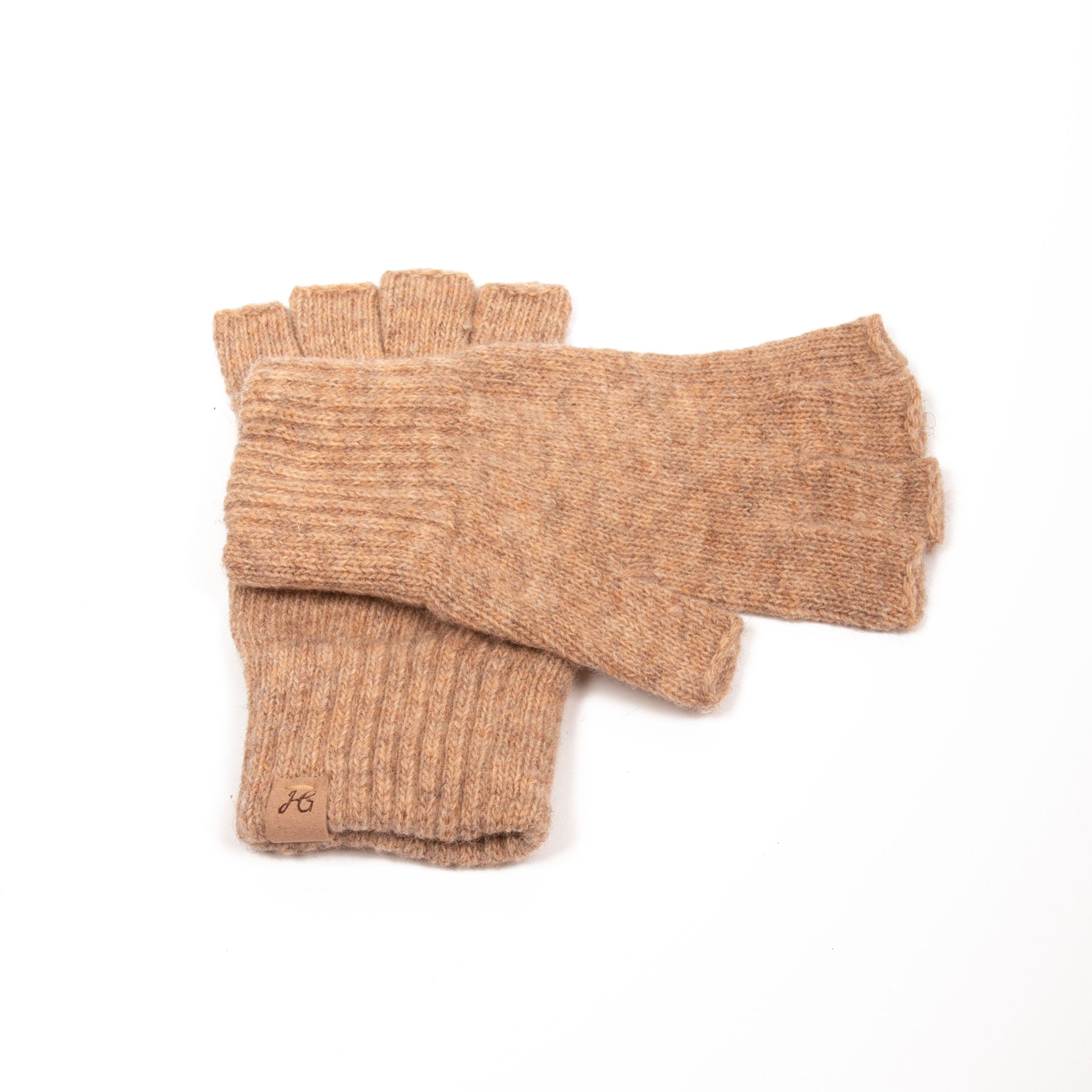 MARIE -  Halbfinger Strickhandschuhe