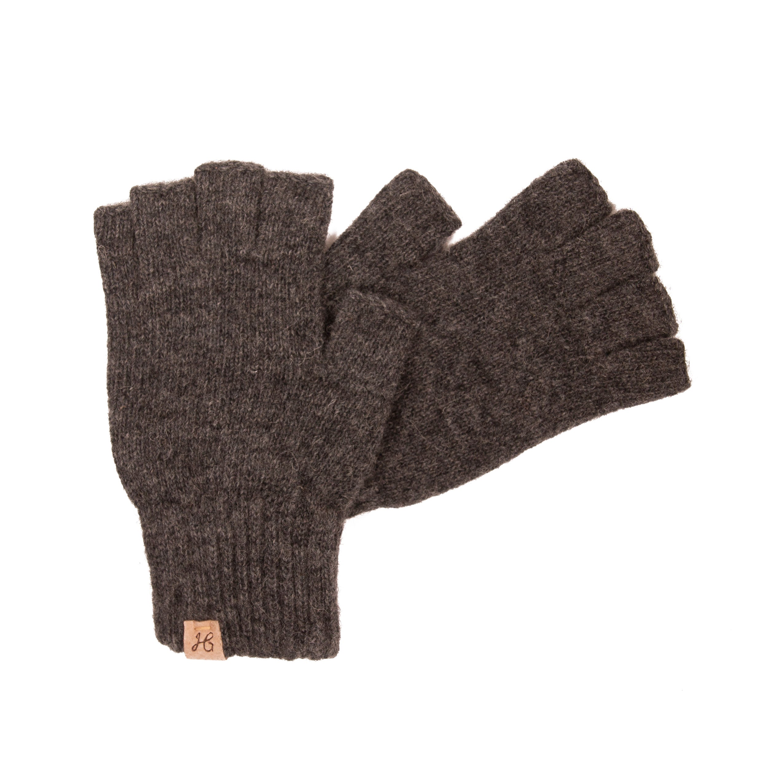 MARIE -  Halbfinger Strickhandschuhe