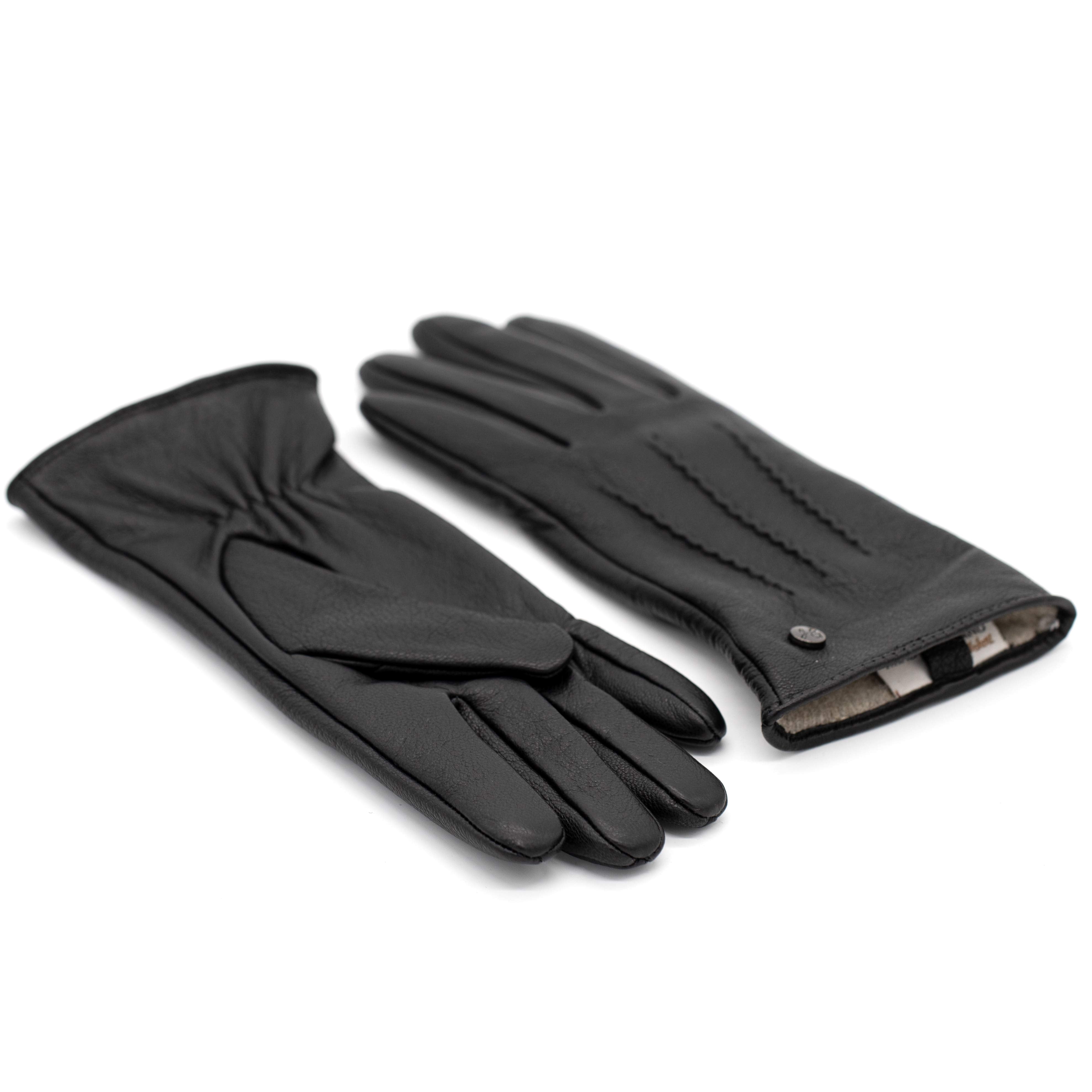 JESS – Ziegenlederhandschuhe mit Kaschmir Wolle Fütterung - Touchfunktion