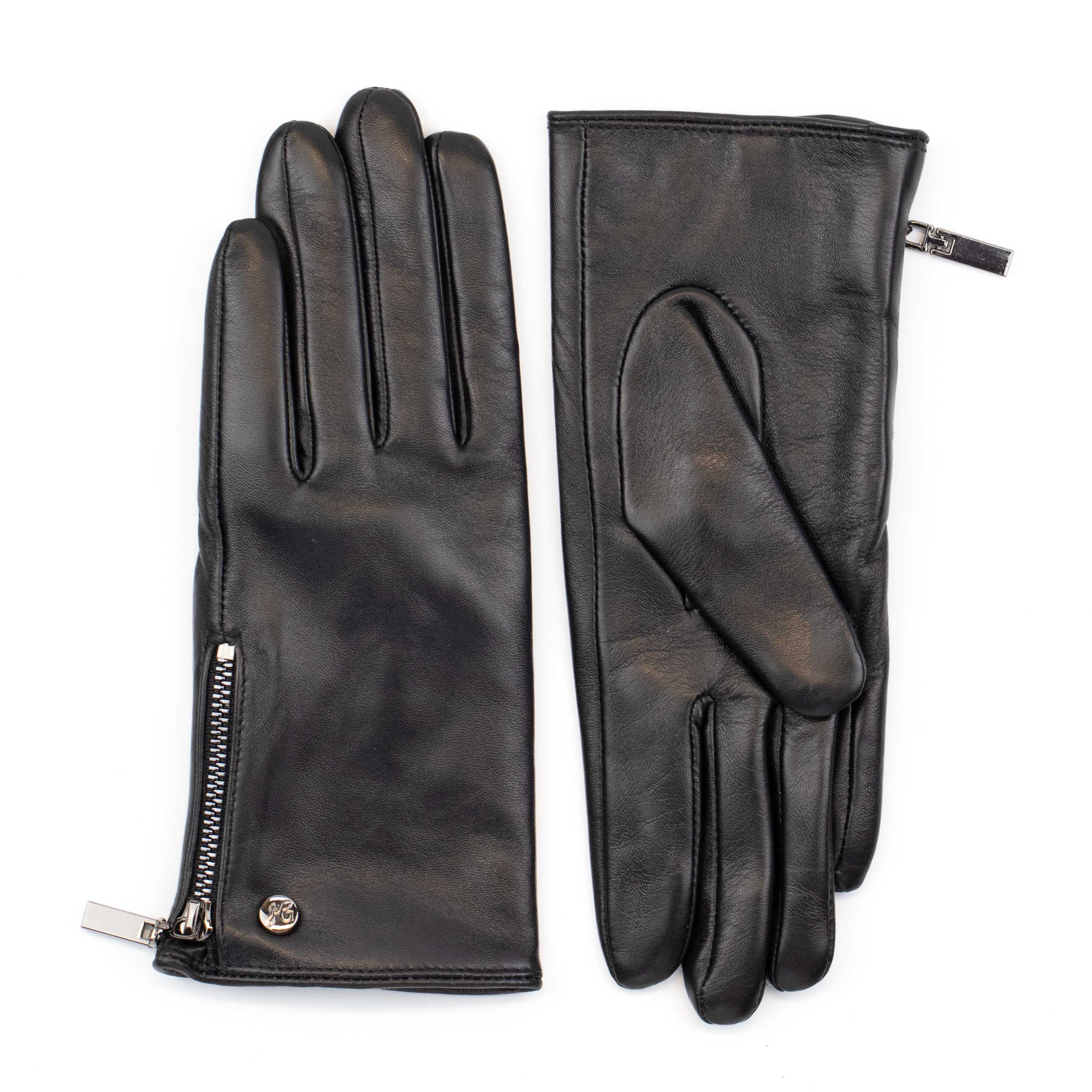 Kim - Haarschaf Lederhandschuh mit Kaschmir Wolle Fütterung und Touchscreenfunktion