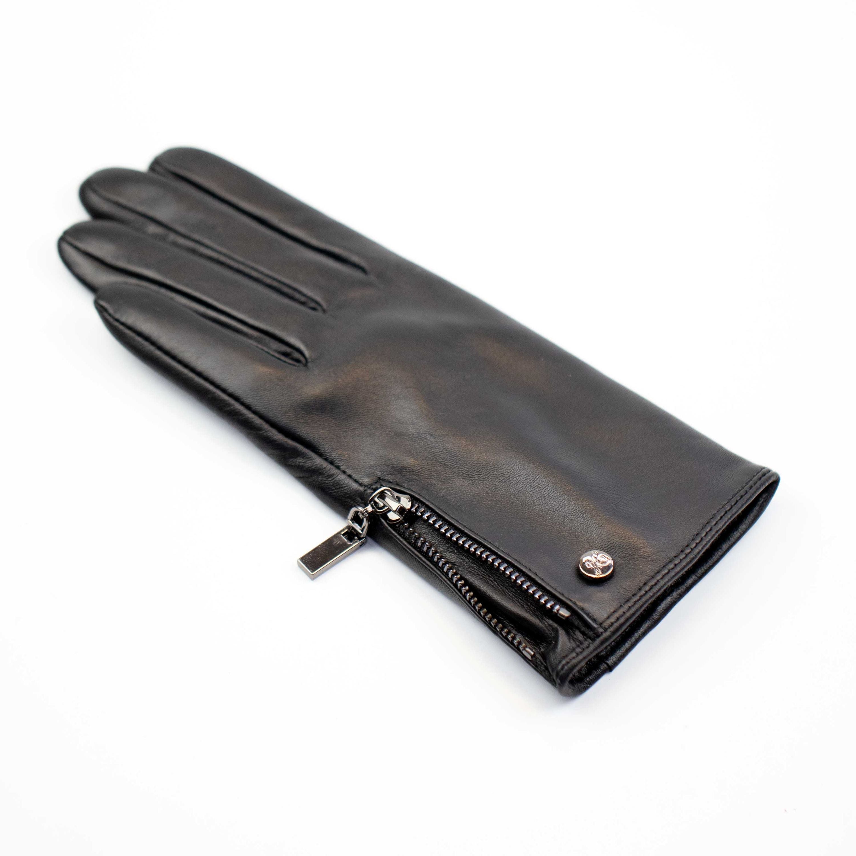 Kim - Haarschaf Lederhandschuh mit Kaschmir Wolle Fütterung und Touchscreenfunktion