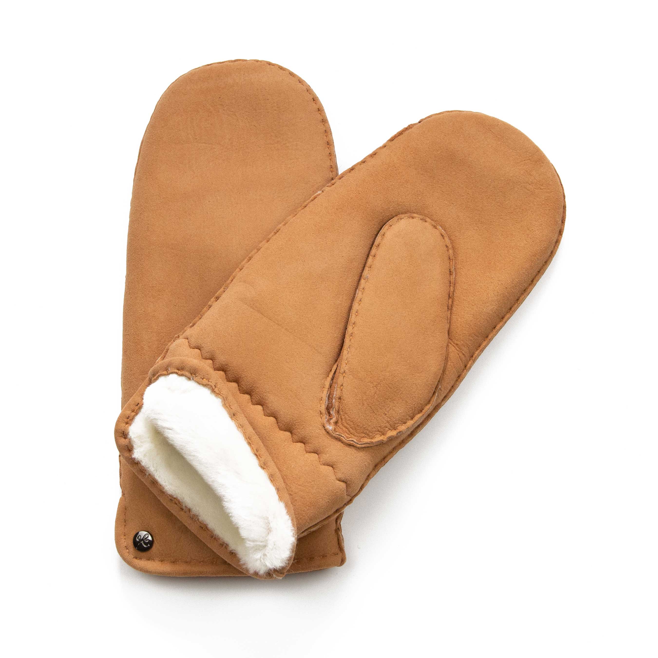 Lilly - Lammvelours Damenfäustling mit Merino Lammfell-Fütterung