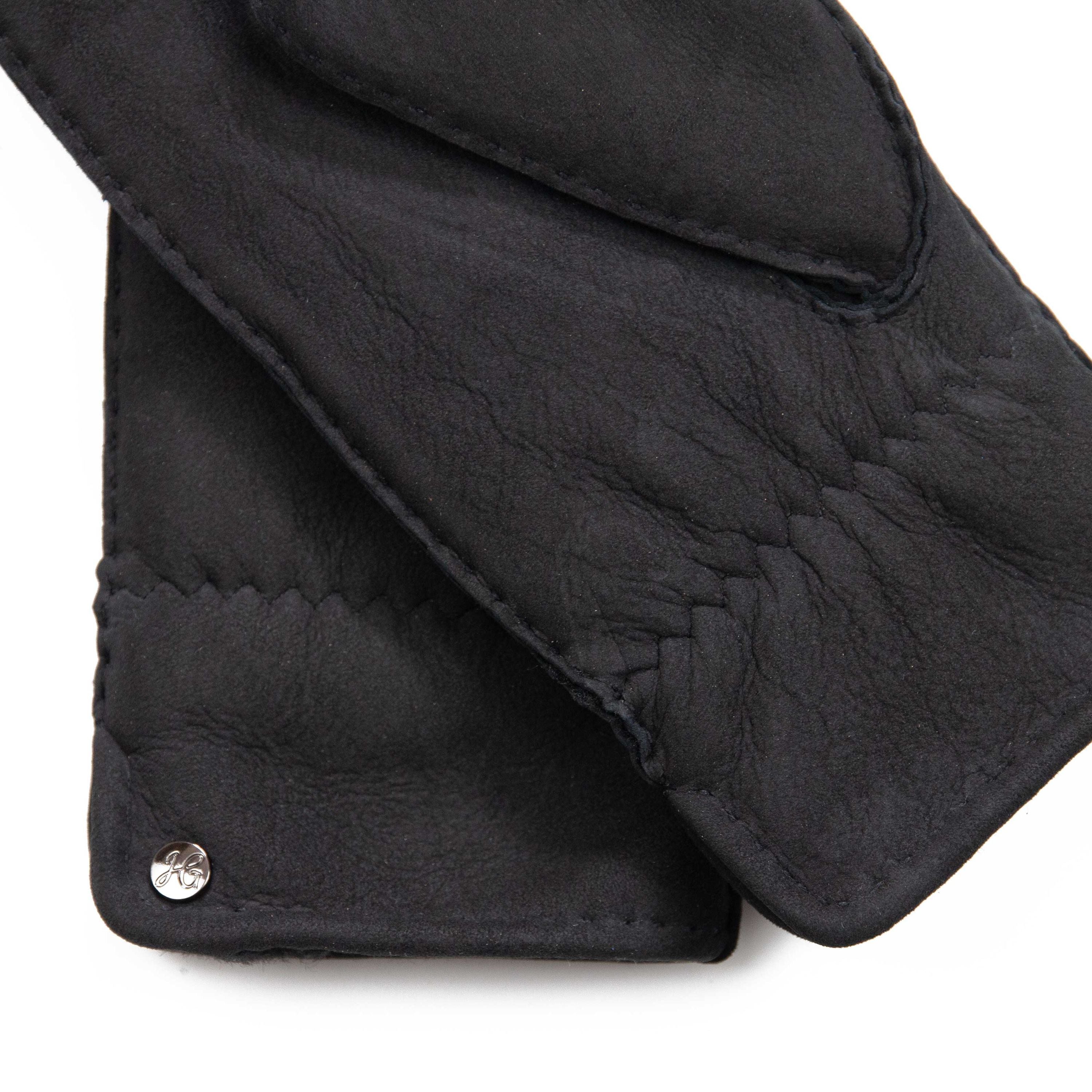 Lilly - Lammvelours Damenfäustling mit Merino Lammfell-Fütterung