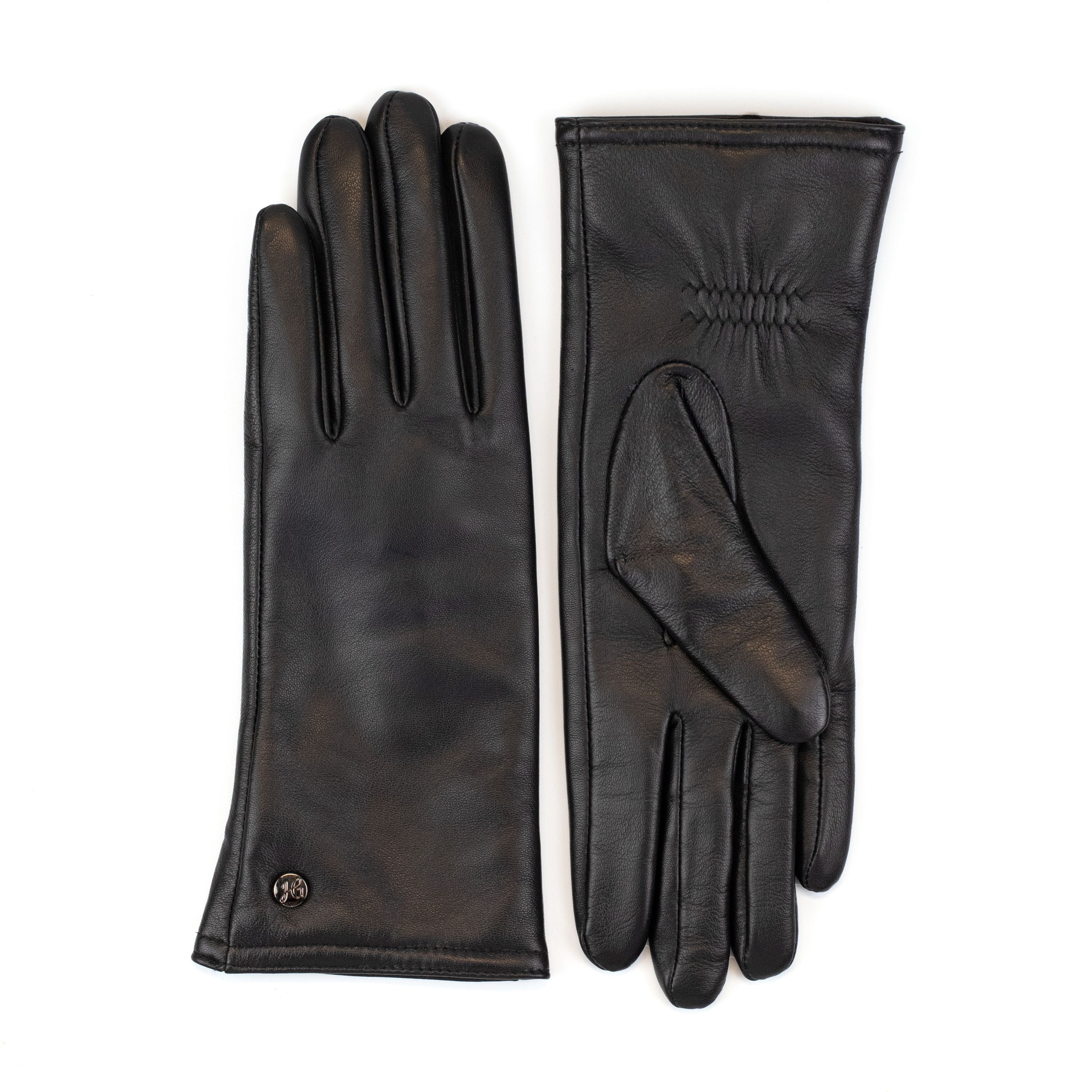 LIZ - Haarschaf Lederhandschuhe mit Kaschmir - Wolle Fütterung - Touchscreenfunktion