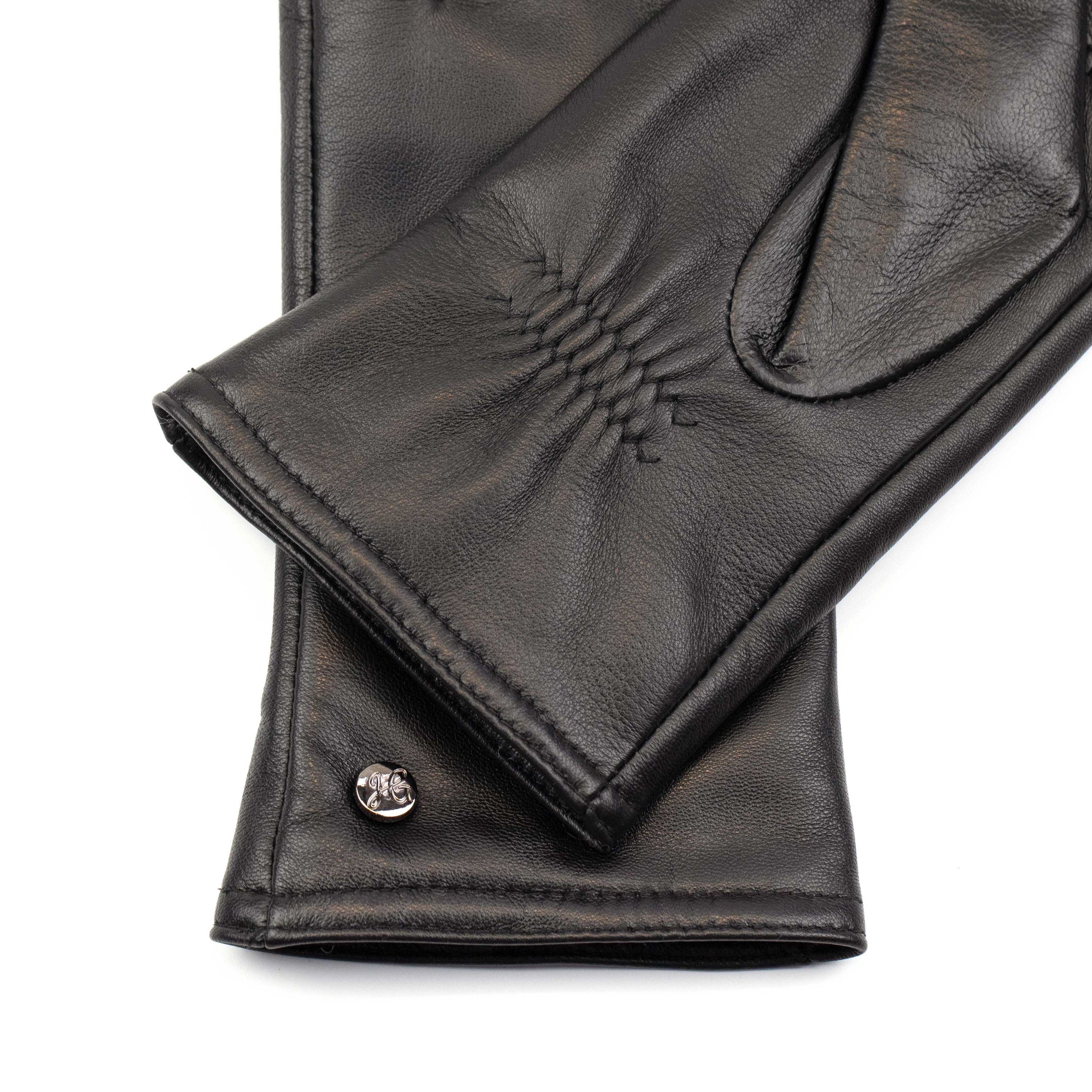 LIZ - Haarschaf Lederhandschuhe mit Kaschmir - Wolle Fütterung - Touchscreenfunktion