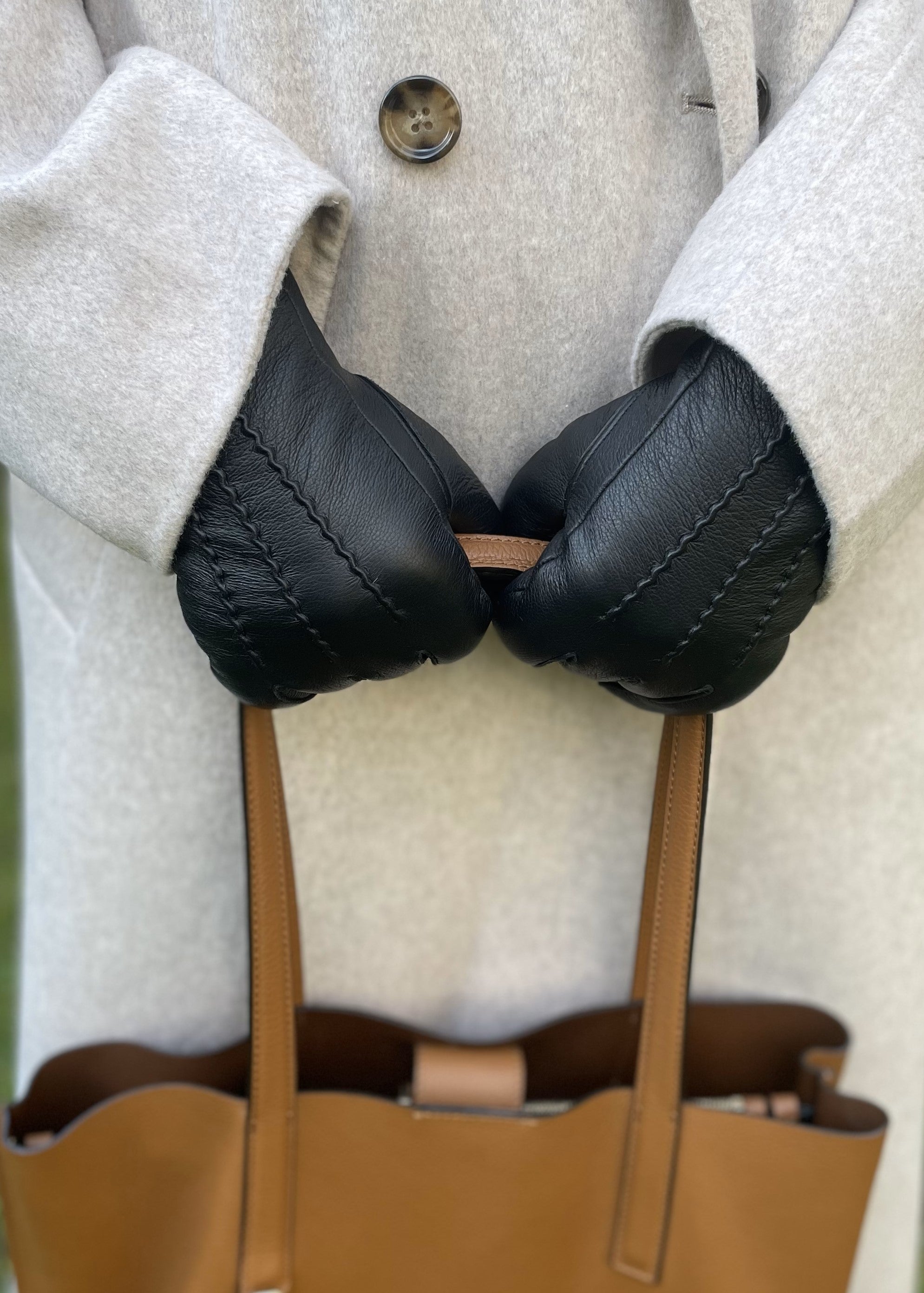 JESS – Ziegenlederhandschuhe mit Kaschmir Wolle Fütterung - Touchfunktion