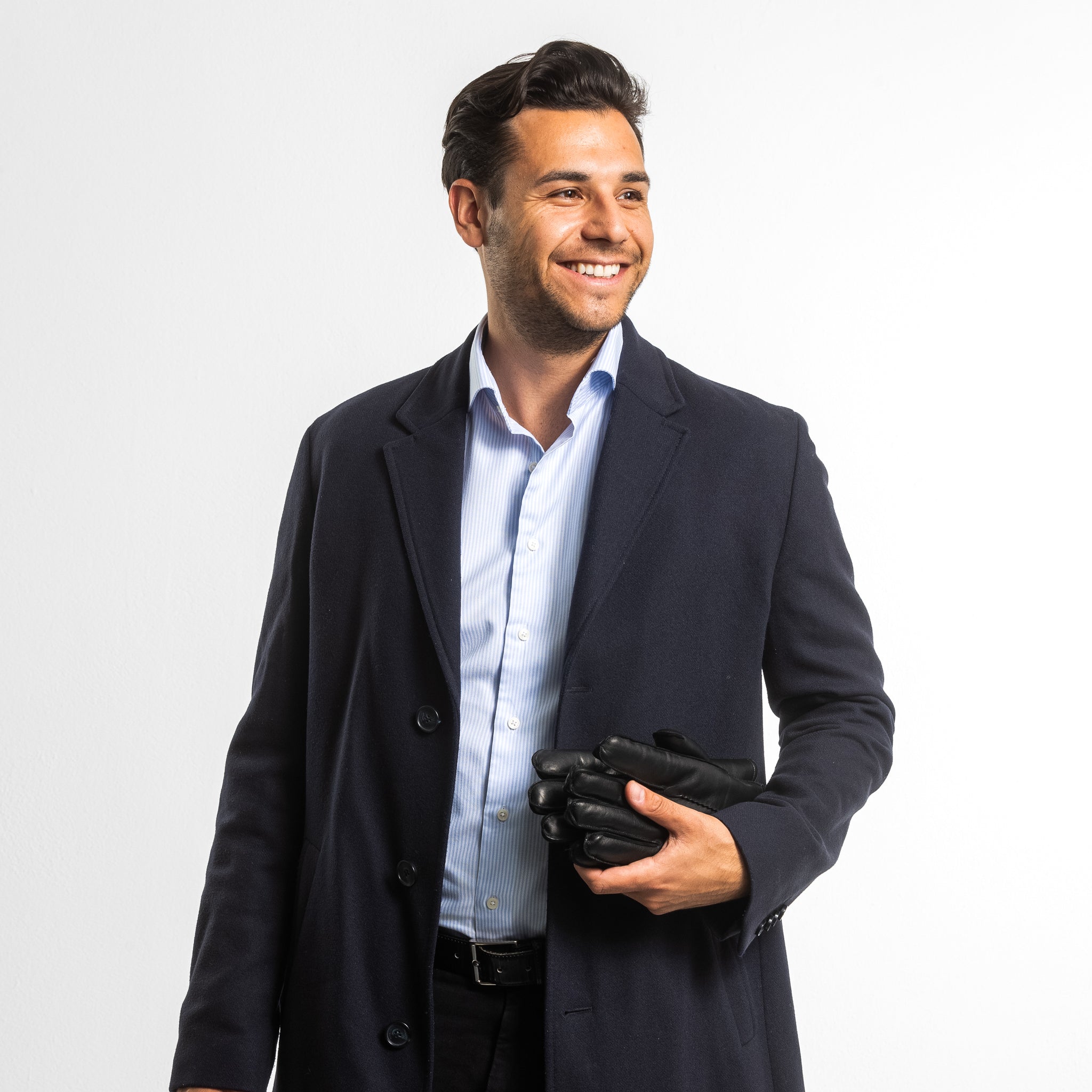 Mr. PROKOP – Lammlederhandschuhe mit Lammfell-Fütterung - Touchfunktion