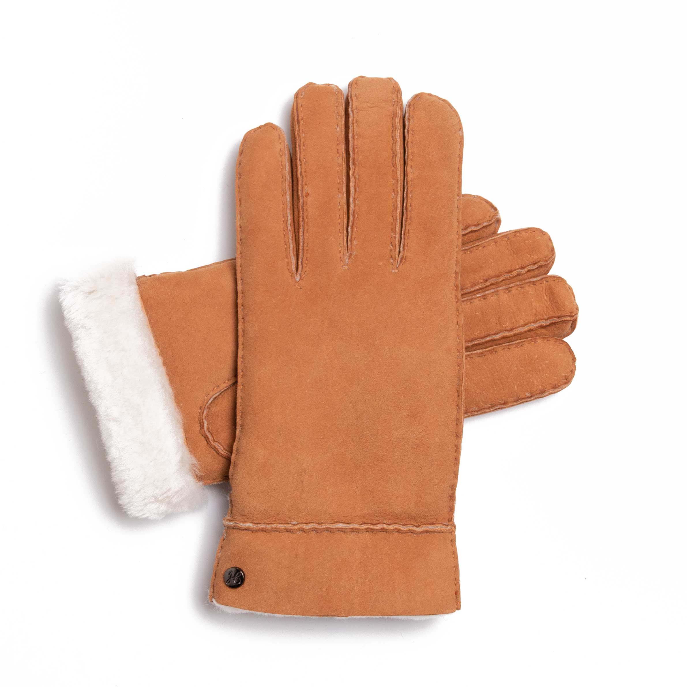 EVA- Lammvelours-Lederhandschuhe mit Merino-Lammfell