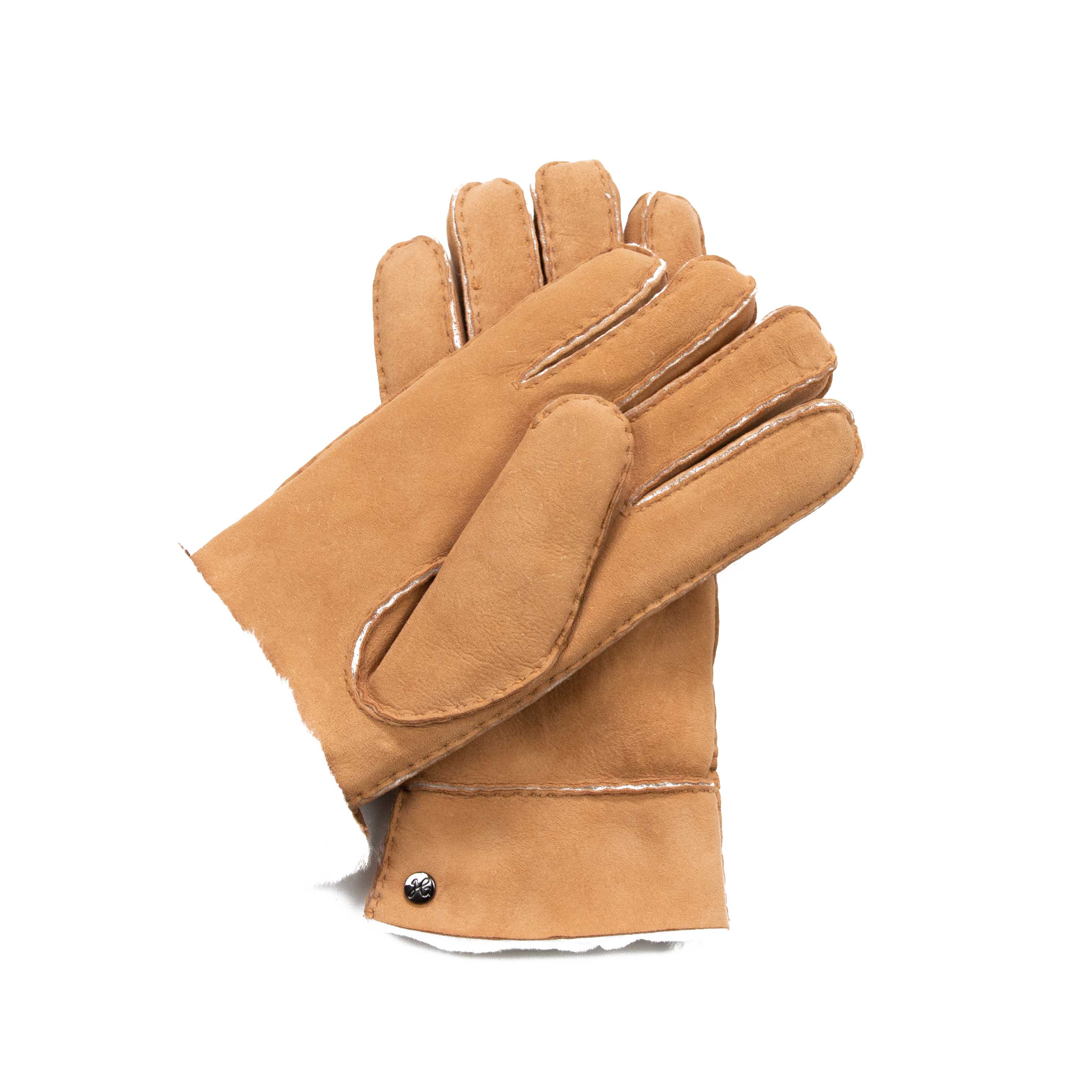 EVA- Lammvelours-Lederhandschuhe mit Merino-Lammfell