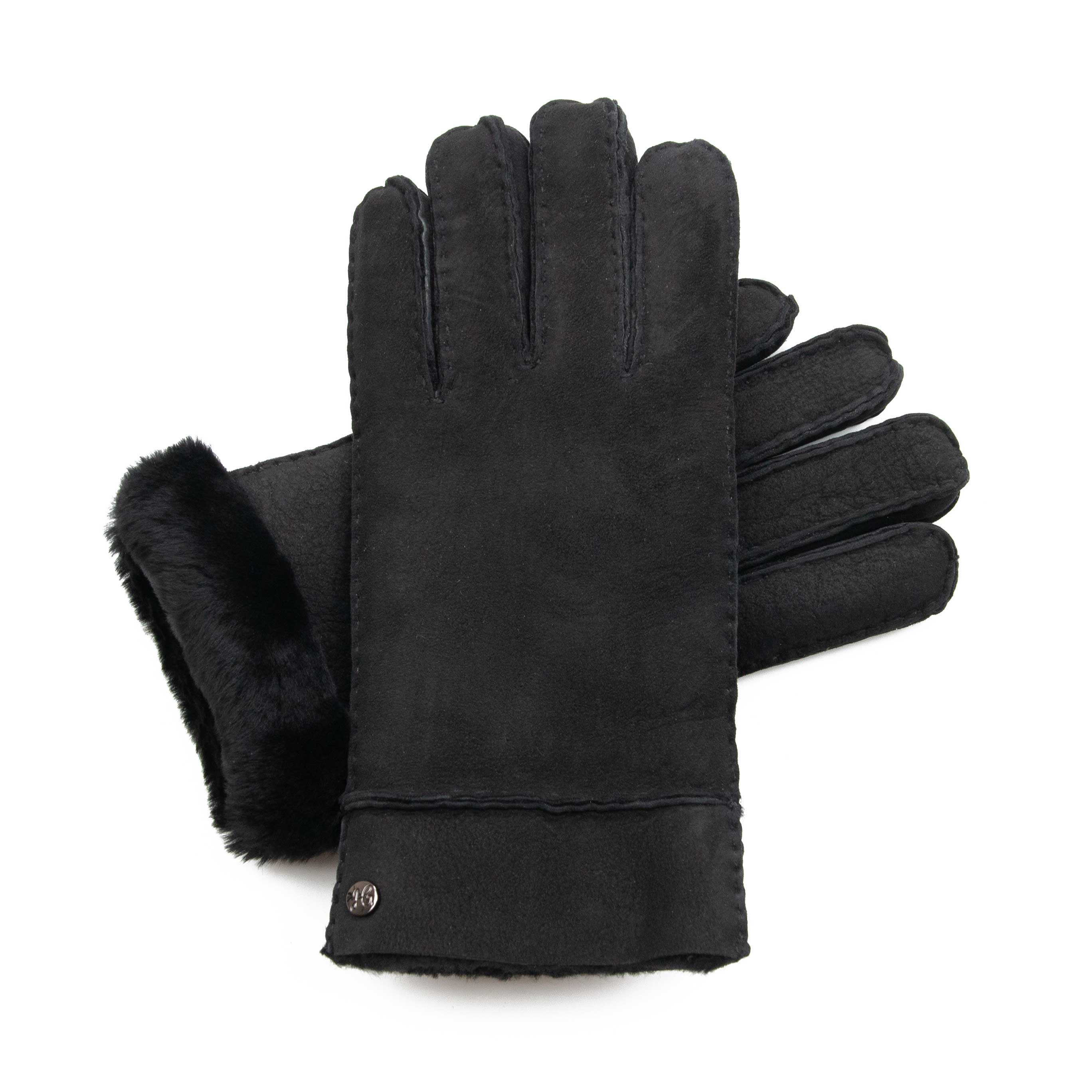 EVA- Lammvelours-Lederhandschuhe mit Merino-Lammfell