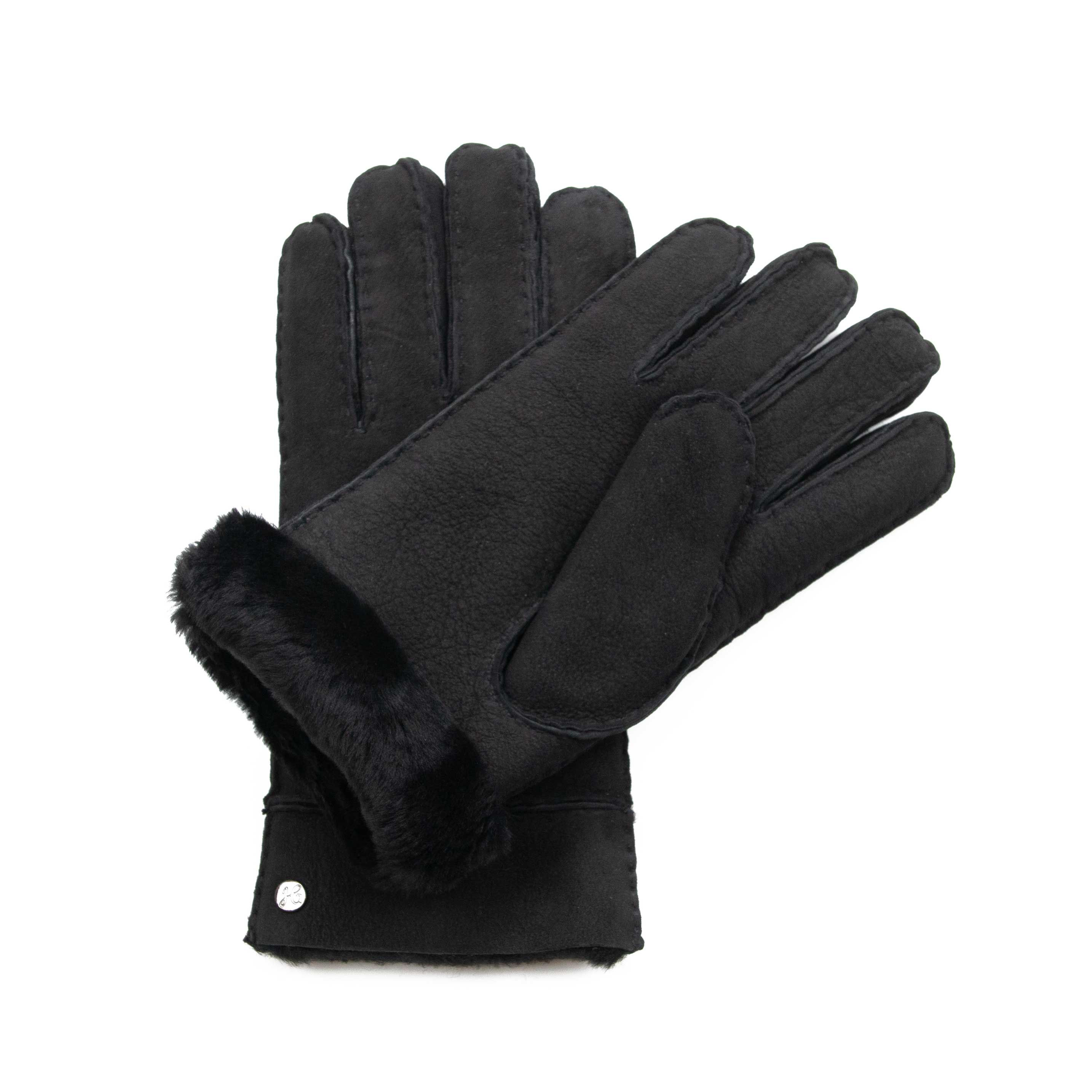 EVA- Lammvelours-Lederhandschuhe mit Merino-Lammfell