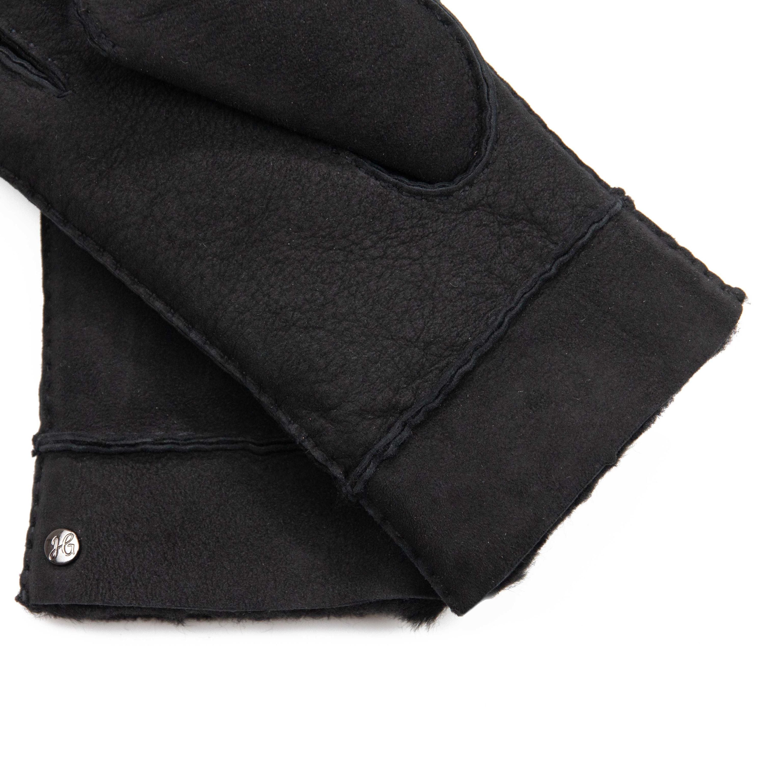 EVA- Lammvelours-Lederhandschuhe mit Merino-Lammfell