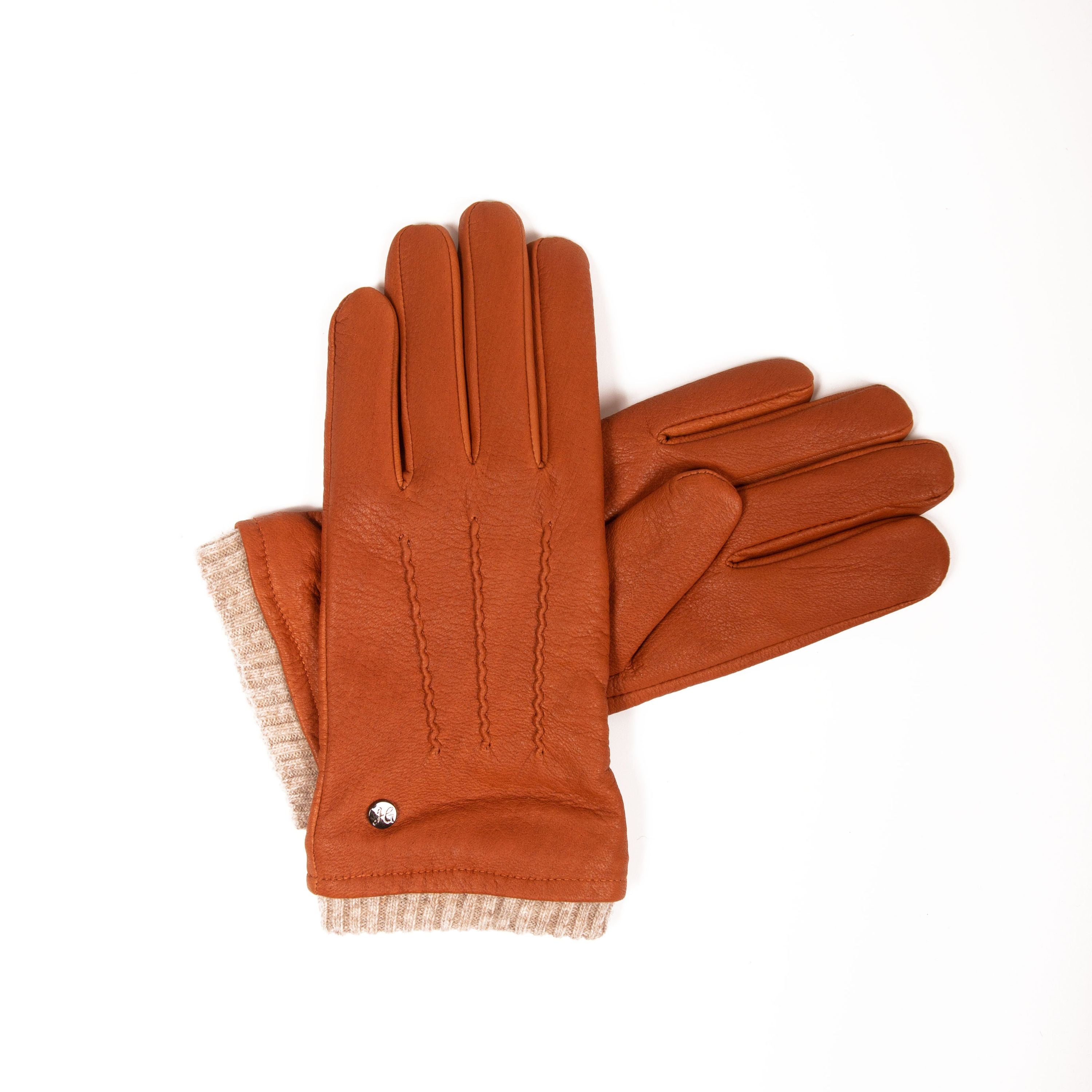 HARRY - Hirschleder Herrenhandschuhe mit Kaschmir-Fütterung