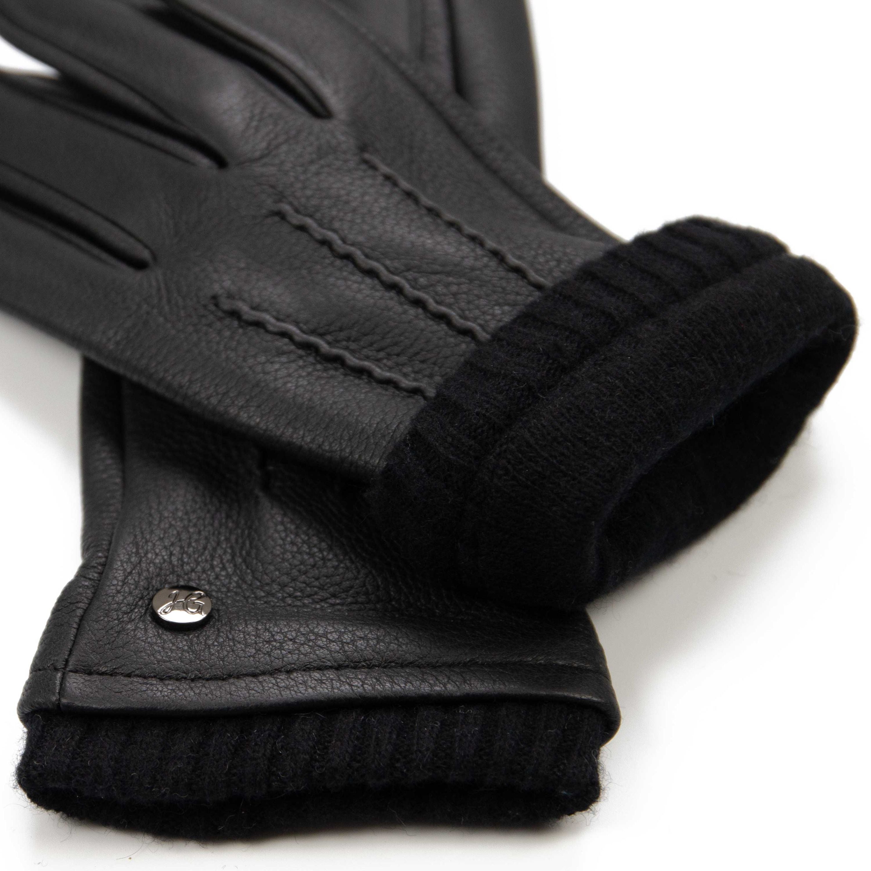 HARRY - Hirschleder Herrenhandschuhe mit Kaschmir-Fütterung