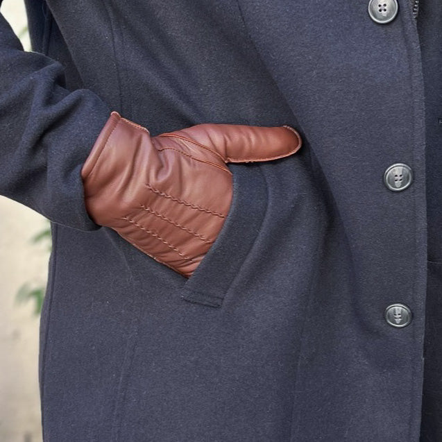 Mr. PROKOP – Lammlederhandschuhe mit Lammfell-Fütterung - Touchfunktion