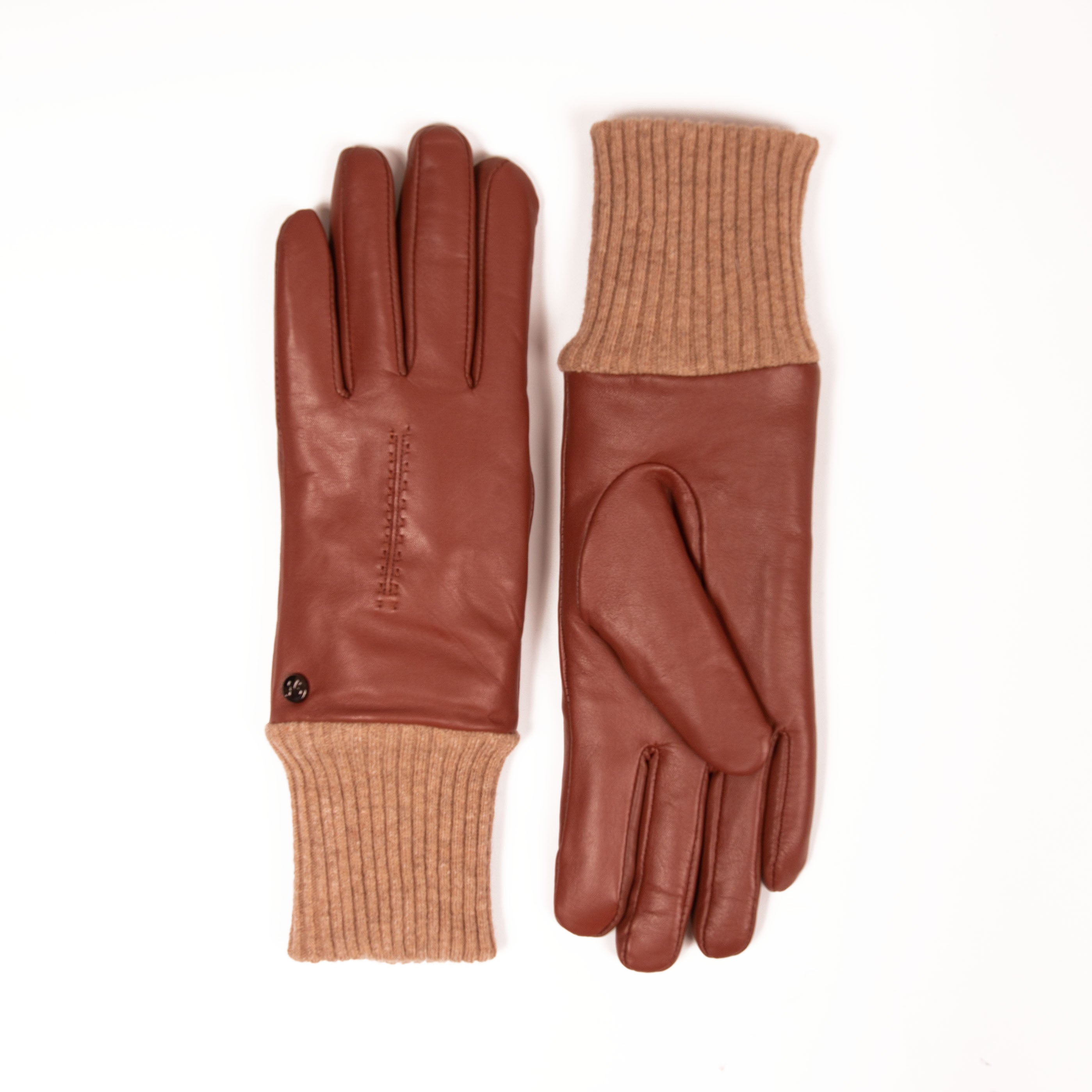 Milou - Lammleder Damenhandschuhe mit Lammfell-Fütterung - Touchfunktion