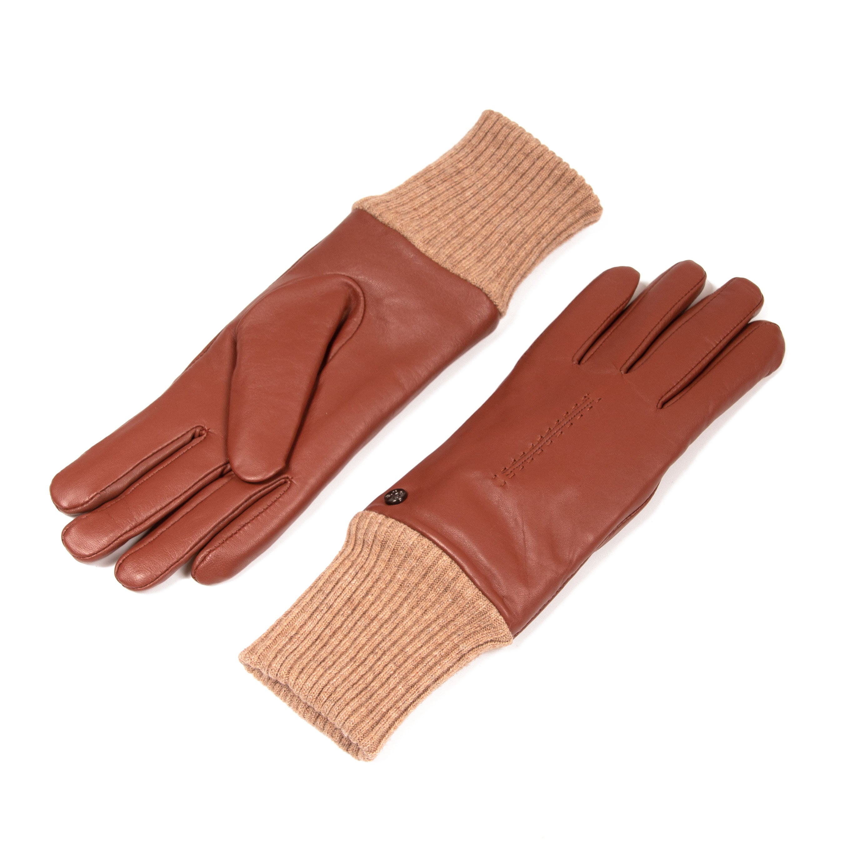 Milou - Lammleder Damenhandschuhe mit Lammfell-Fütterung - Touchfunktion