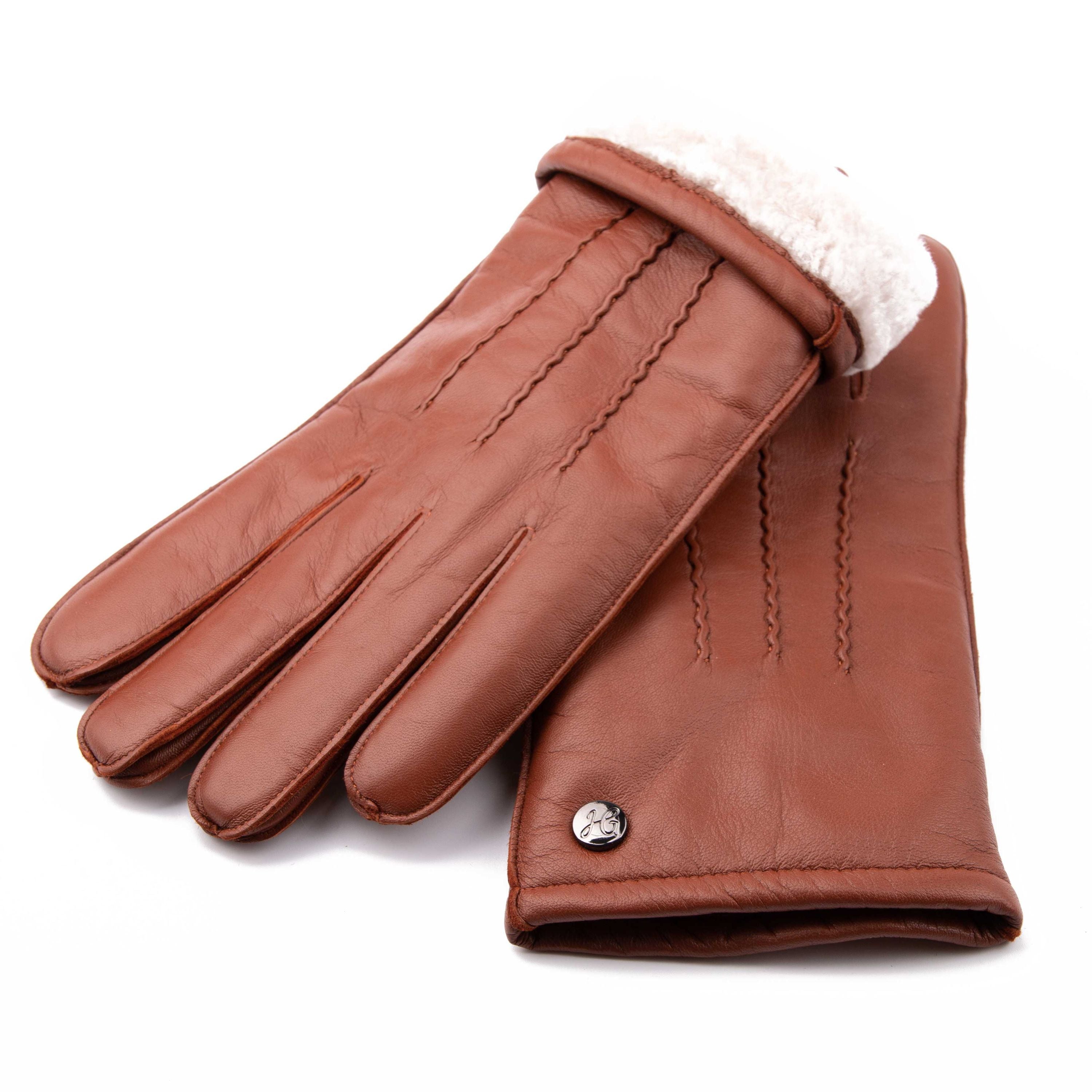 Mr. PROKOP – Lammlederhandschuhe mit Lammfell-Fütterung - Touchfunktion