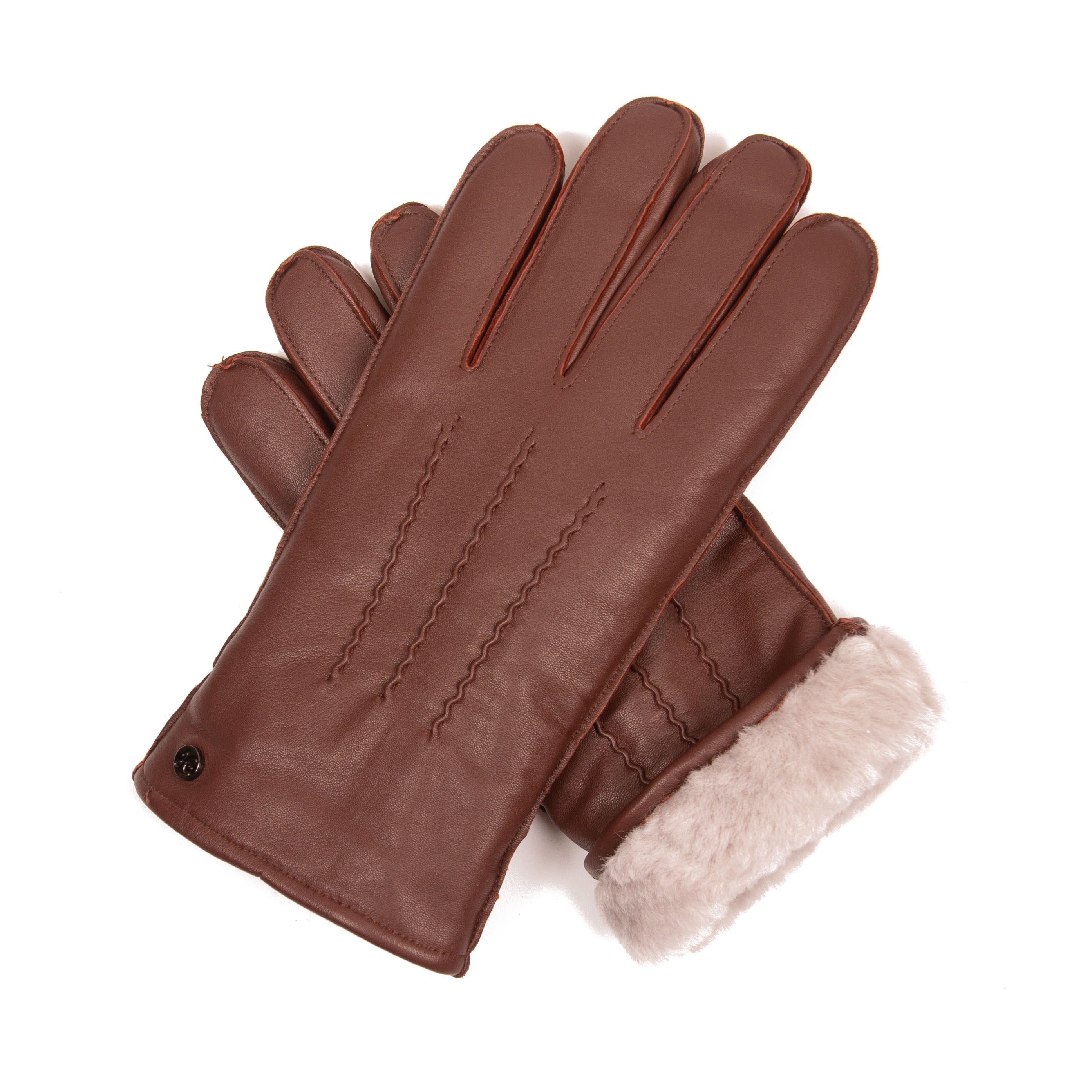 Mr. PROKOP – Lammlederhandschuhe mit Lammfell-Fütterung - Touchfunktion