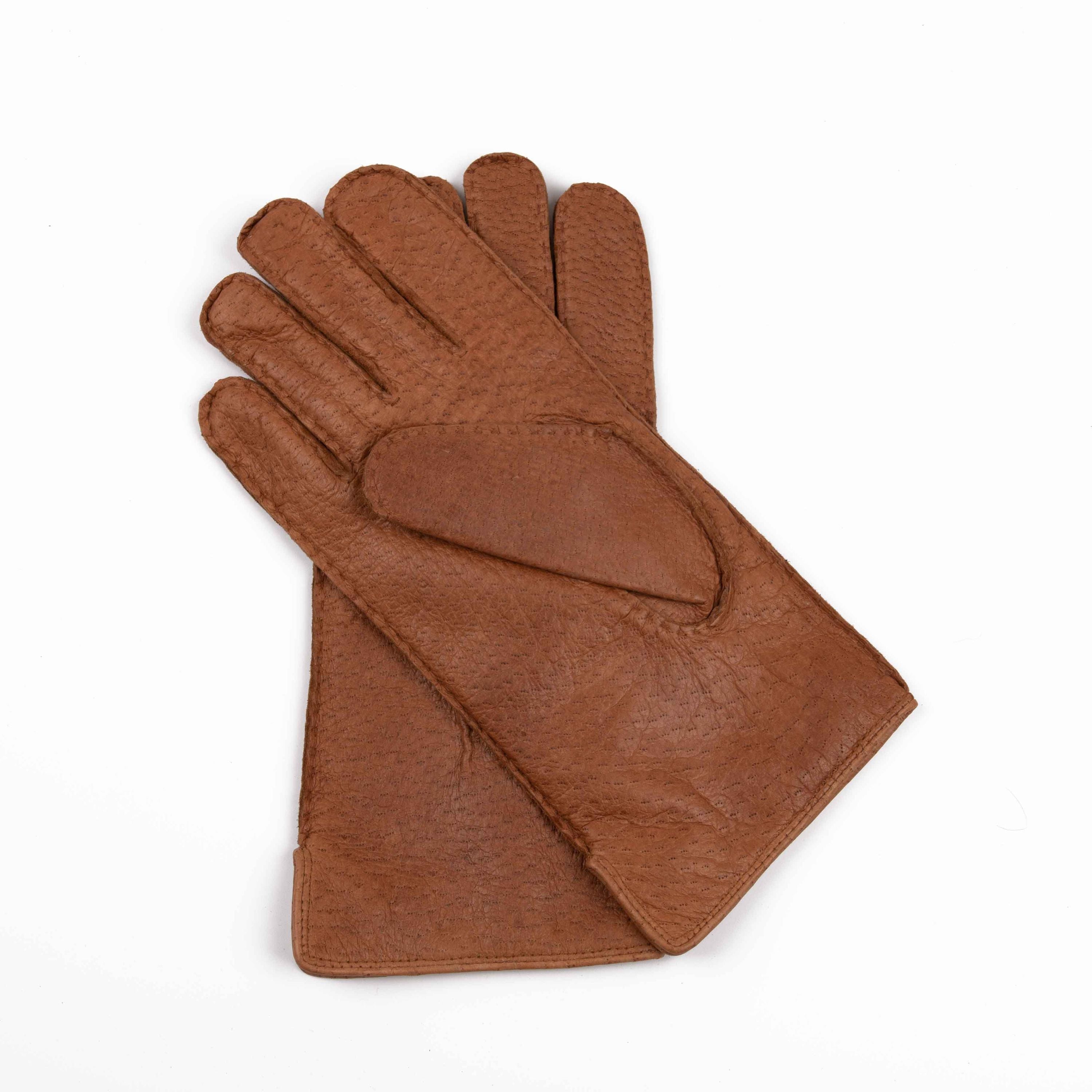 Sir Helmut - Peccaryleder Herrenhandschuhe mit Alpaka-Fütterung