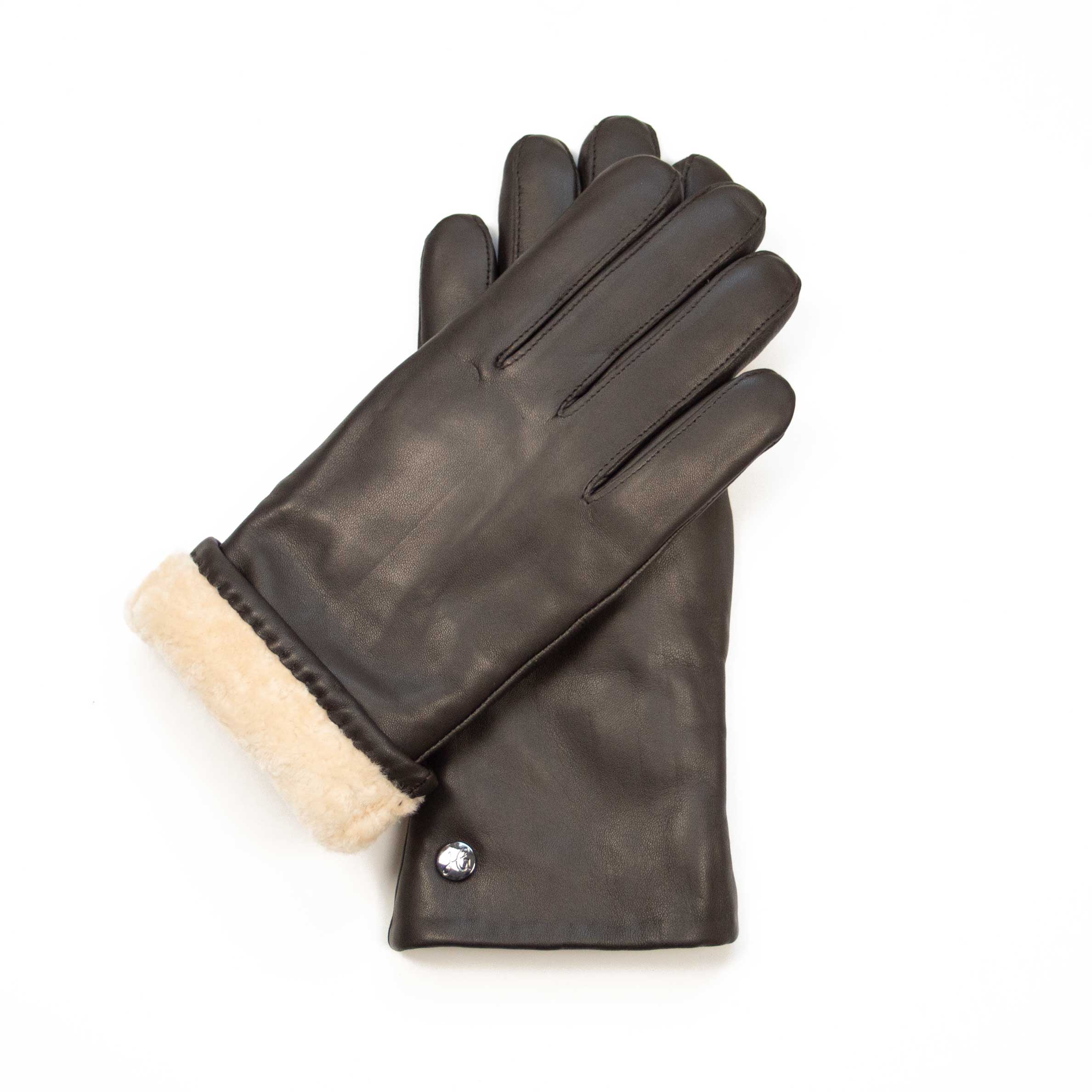 TRAUDL - Lammleder Damenhandschuhe mit Merino Lammfell-Fütterung - Touchfunktion