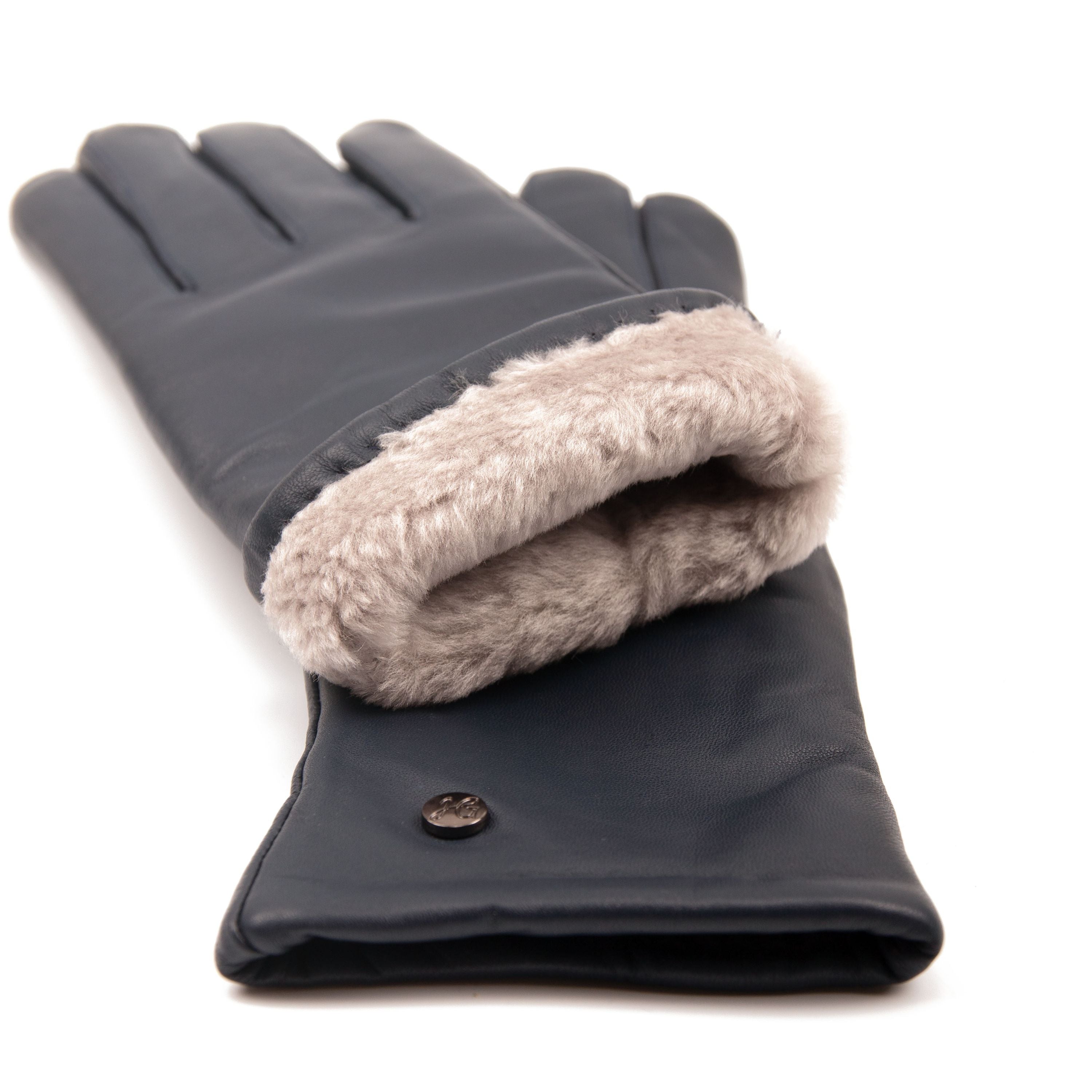 TRAUDL - Lammleder Damenhandschuhe mit Merino Lammfell-Fütterung - Touchfunktion